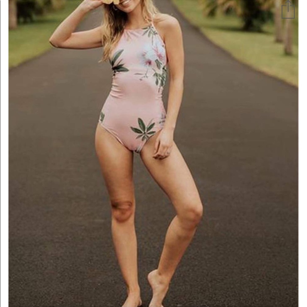 Jinting high-neck swimsuit